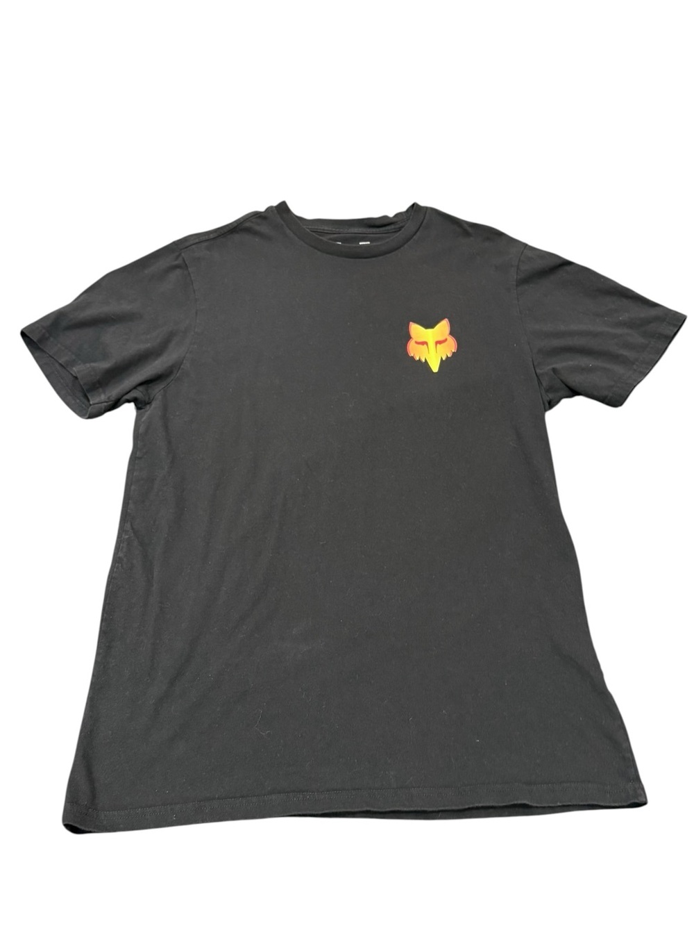 FOX RACING Black Tee Shirt Men Large